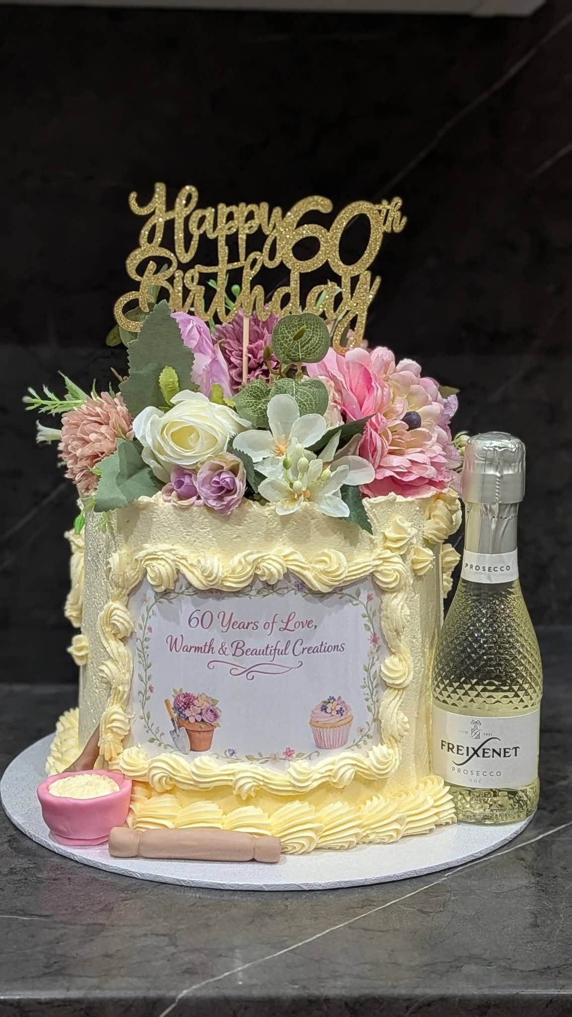 Disco themed cake