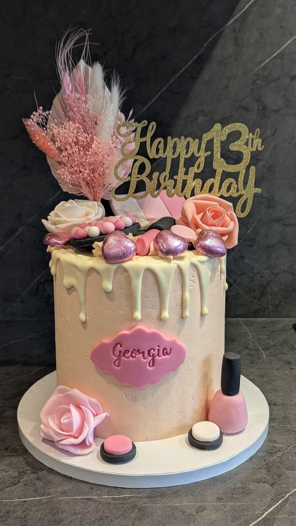 Dragon first birthday cake