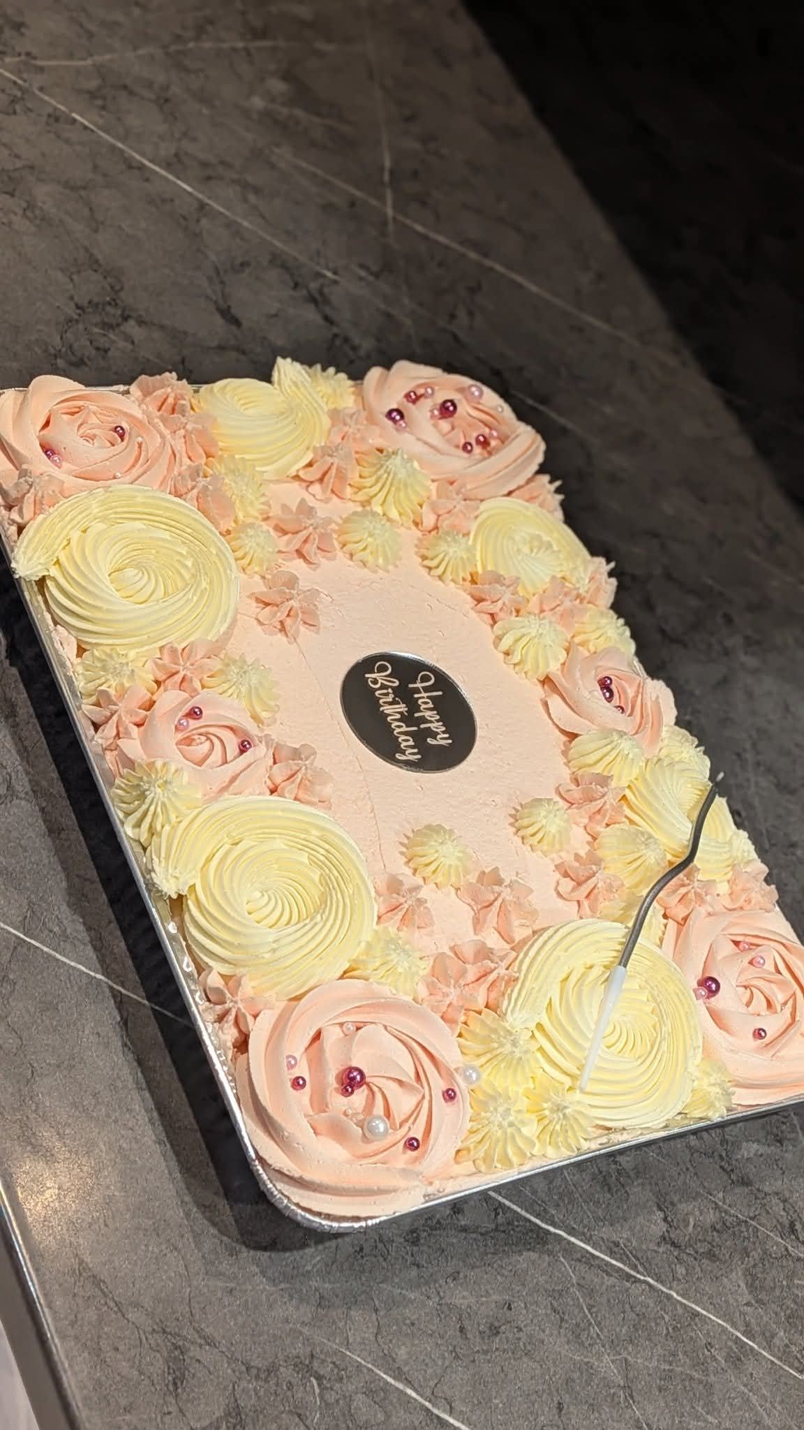 Highland cow 40th birthday cake